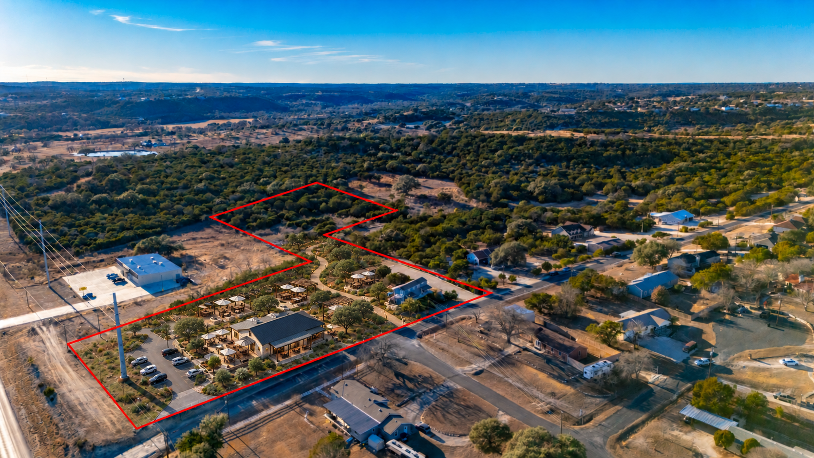 Conceptual vision — boutique Hill Country hospitality